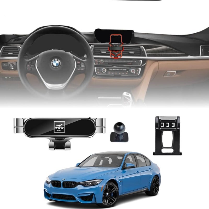 TRX AUTO Phone Holder Mount With Gravity Phone Holder For BMW 3 Series & 4 Series 2013 To 2019 | BMW 3 Series Accessories | BMW 4 Series Accessories - Image 1