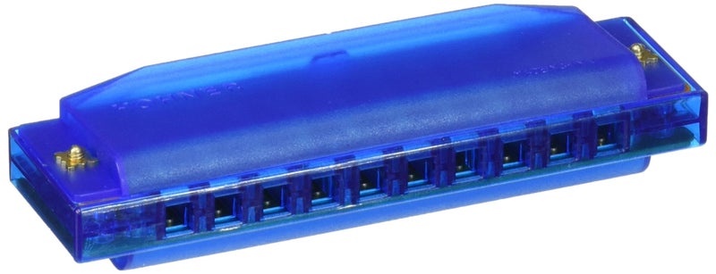 Hohner Clearly Colorful Translucent Harmonica Blue - Image 2