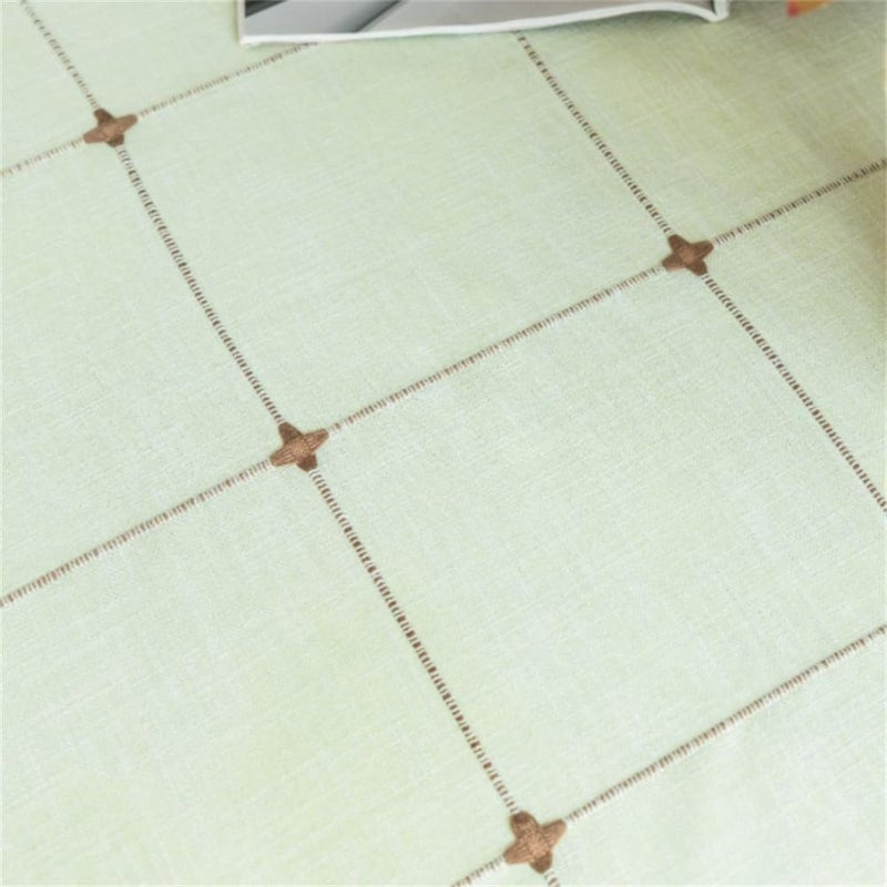 Utobanh Simple Bedside Table Tassel Cover Cloth, Tablecloth Cover Towel, Suitable for Bedside Table TV Microwave Washing Machine Refrigerator Dust Cover (palegreen, 15.7 * 35.4 inches) - Image 3
