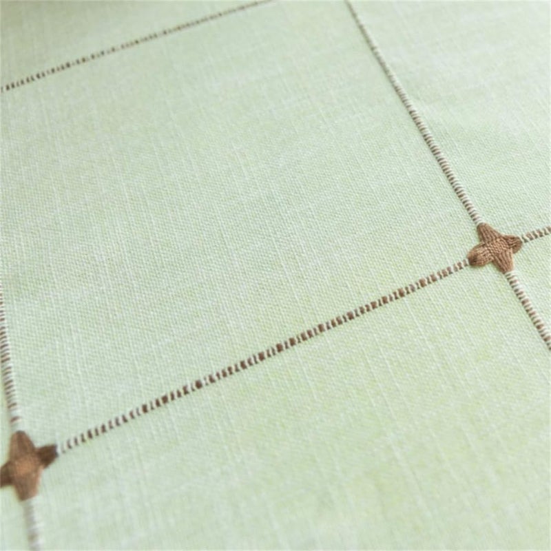 Utobanh Simple Bedside Table Tassel Cover Cloth, Tablecloth Cover Towel, Suitable for Bedside Table TV Microwave Washing Machine Refrigerator Dust Cover (palegreen, 15.7 * 35.4 inches) - Image 4