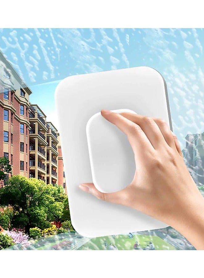 Generic Magnetic Window Cleaner， Double Sided,Outside Window Cleaner Tool (Glass Thickness （0.1-0.4In）)  - Image 1
