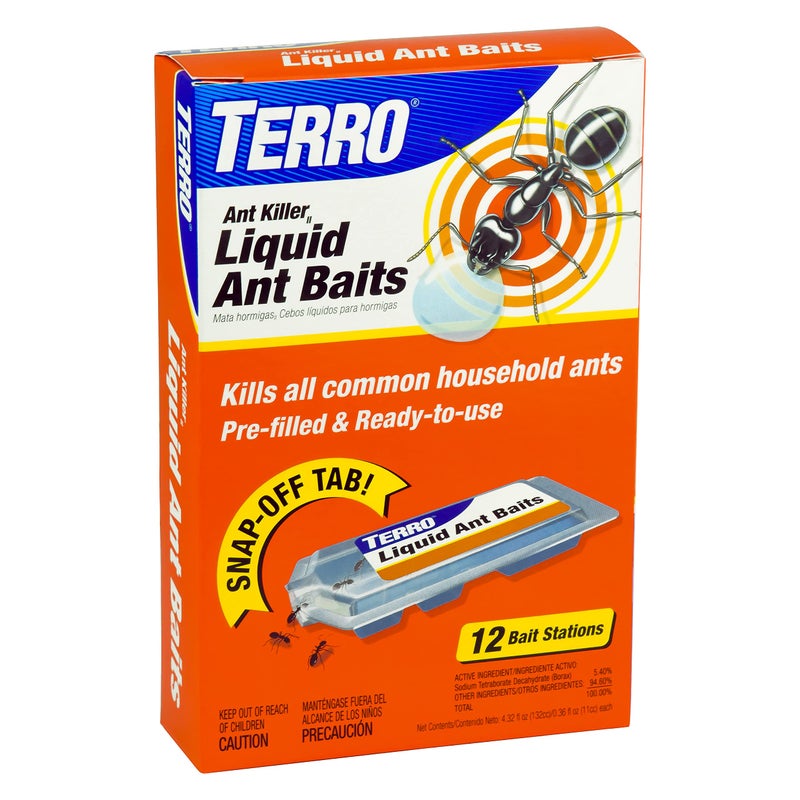 TERRO T300B Liquid Ant Killer, 12 Bait Stations - Image 1