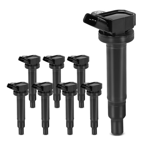 YHTAUTO Set of 8 Ignition Coil Pack Replacement for Toyota Lexus Models, 4 Runner Land Cruiser Sequoia Tundra GS430 GX470 LS430 LX470 LX570 SC430 4.7L V8, Replace 9008019027 - Image 1