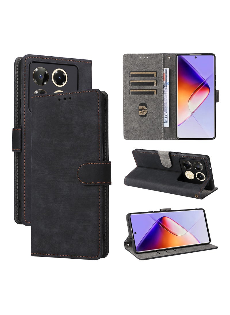 Fankalo Phone Case for Infinix Note 40 Pro 4G with RFID Security Protection Flip PU Leather Wallet Case with Card Holder Shockproof Protective Cover  - Image 1