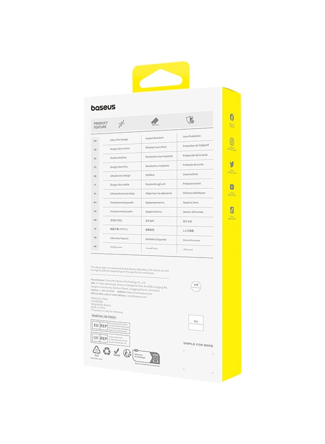 Baseus Diamond Series Full-Coverage HD Tempered Glass Screen Protector For iPhone 15 Clear - Image 3