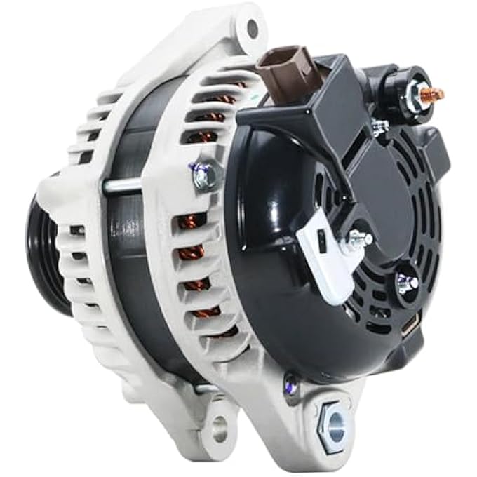 BDELI Alternator Replacement New 11390N for 2.4L L4 Honda Accord 2008 2009 2010 2011 2012, Acura TSX 2009 2010 2011 2012 2013 2014: 130A, 12V, CW, 7-Groove Pulley, 11390, 1042105890, 12870 - Image 3