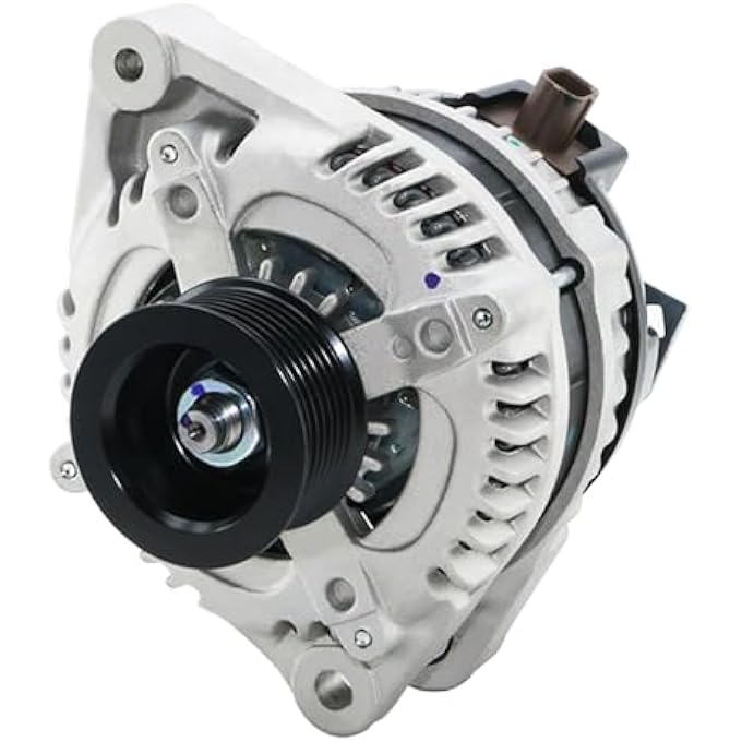 BDELI Alternator Replacement New 11390N for 2.4L L4 Honda Accord 2008 2009 2010 2011 2012, Acura TSX 2009 2010 2011 2012 2013 2014: 130A, 12V, CW, 7-Groove Pulley, 11390, 1042105890, 12870 - Image 1