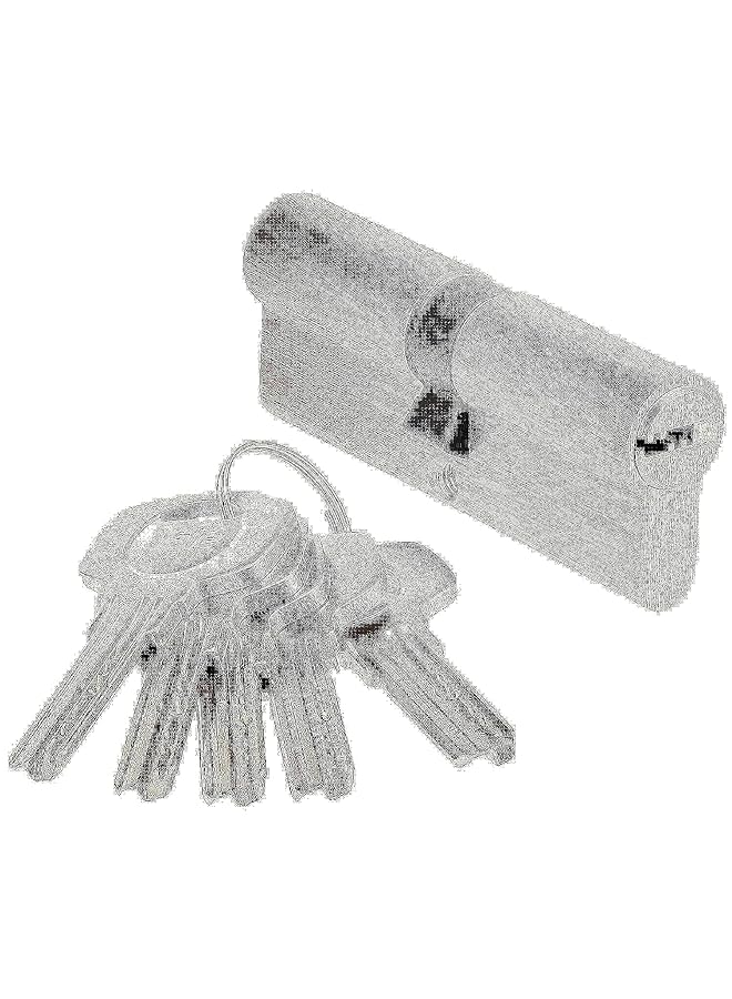 Yale 10 1072 4040 00 22 11 1000 Series Emergency Clutch Double Euro Profile Cylinder 40Mm Plus 40Mm Satin Nickel For Linus Smart Door Lock - Image 1