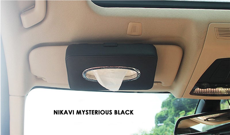 NIKAVI Premium Car Tissue Paper Holder (Mysterious Black) - Image 4