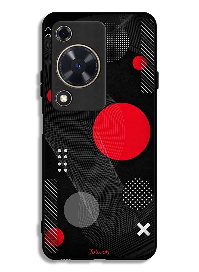 Tolwak Huawei Nova Y63 Protective Case Cover Round And Cross Shape Pattern