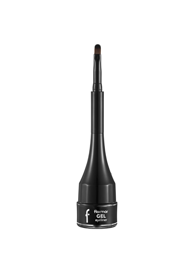 flormar Gel Eyeliner – Gel Black – Precision Gel Eyeliner, Long-Wear Definition, Smooth Glide, Smudge-Resistant Finish 001-GEL BLACK - Image 1