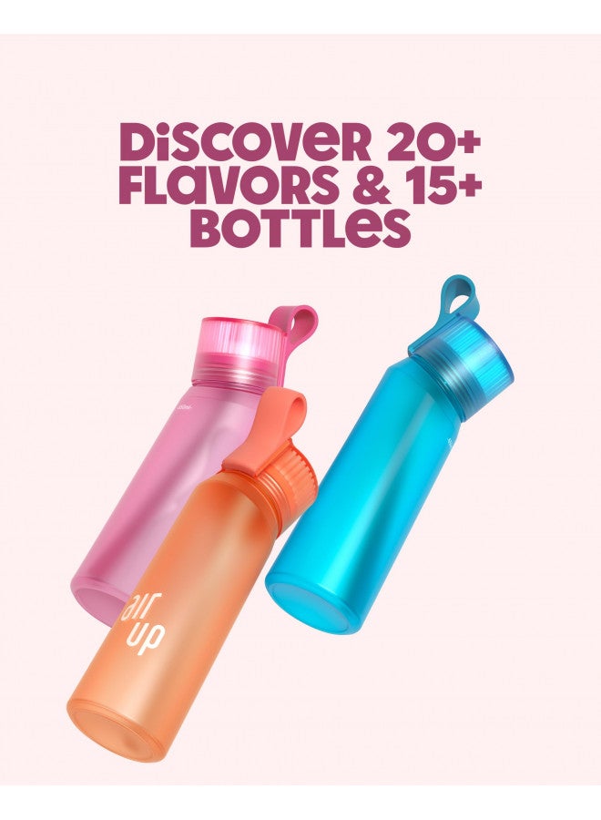 air up air up® water bottle (22oz) Hot Pink without pods | Sugar free flavor pods & Water bottles with straw | No calories, no sweeteners | Water Flask | Flavored water bottle - Image 4