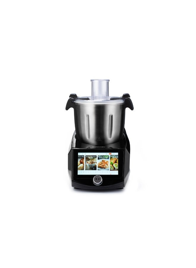 Grimmen Robot Kitchen Microwave Oven - Digital Touch Screen with Programmable Timer & 8 Cooking Programs - Smart Microwave with 14 Accessories, Steam Basket, Removable Knife & More  - Image 3