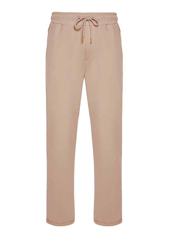 trendyol - Limited Edition Stone Regular Cut Thick Double Leg Sweatpants TMNAW24EA00023 - Image 1