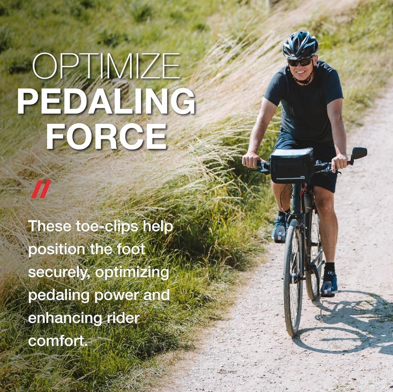 Zefal Cristophe Mountain Bicycle Half Toe Clip - Durable Resin Foot Clips for Cycling - Image 2