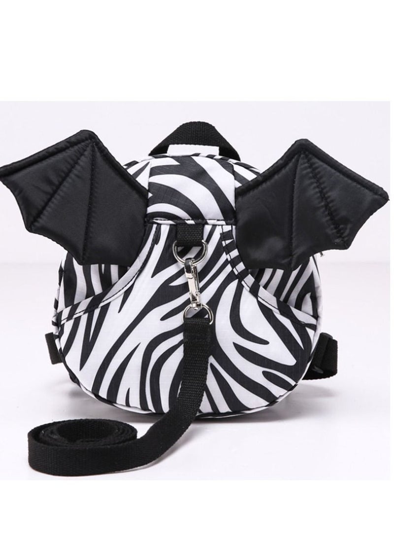 NIBEMINENT 2 in 1 Baby Toddler Harness with Leashes Children Belt Strap Hold Kids Close While Walking Safe Light Design Little Bat  - Image 1