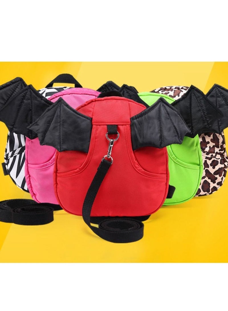 NIBEMINENT 2 in 1 Baby Toddler Harness with Leashes Children Belt Strap Hold Kids Close While Walking Safe Light Design Little Bat  - Image 3