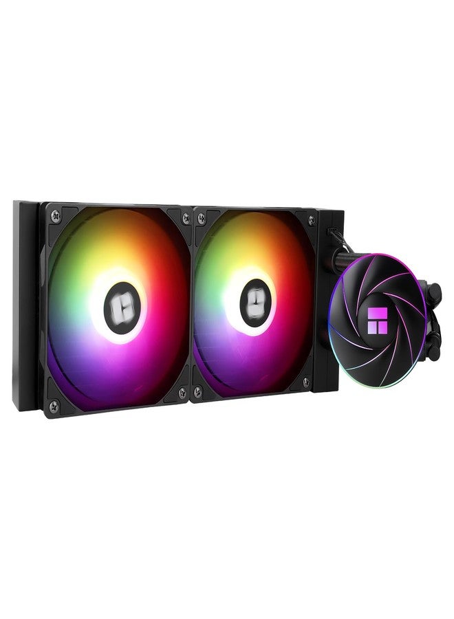 ثيرمالرايت مبرد مائي لوحدة المعالجة المركزية Thermalright Aqua Elite 240 ARGB، مزود بمراوح PWM مزدوجة، بسرعة 1550 دورة في الدقيقة، متوافق مع معالجات AMD/AM4/AM5 و Intel LGA1150/1151/1155/1156/1200/2011/1700/1851 (AE240 ARGB) - Image 1