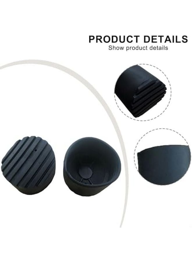 Non Slip Rubber Ladder Feet Mats 2 Pack 76Mm Round Pads For Floor Protection - Image 3