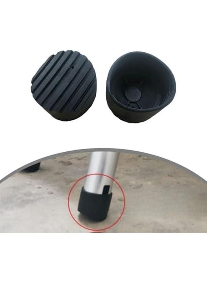 Non Slip Rubber Ladder Feet Mats 2 Pack 76Mm Round Pads For Floor Protection - Image 5