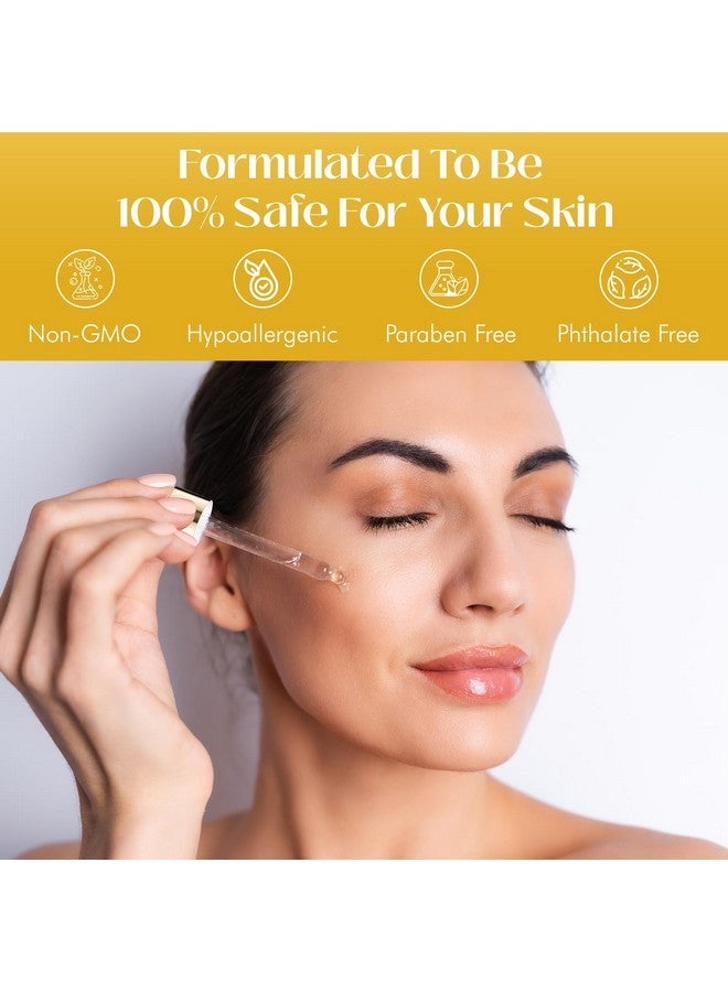 The Beauty Elixir Beauty Elixir 24k Gold & Collagen Serum For Face - Deeply Hydrating, Lightweight & Wrinkle Treatment - Clean, Cruelty-Free Korean Skin Care for All Skin Types - Dermatologist Tested - 1.69 oz - Image 5