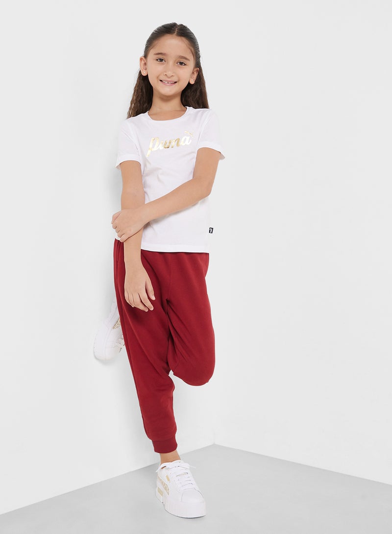 PUMA Youth Essential Script T-Shirt - Image 4