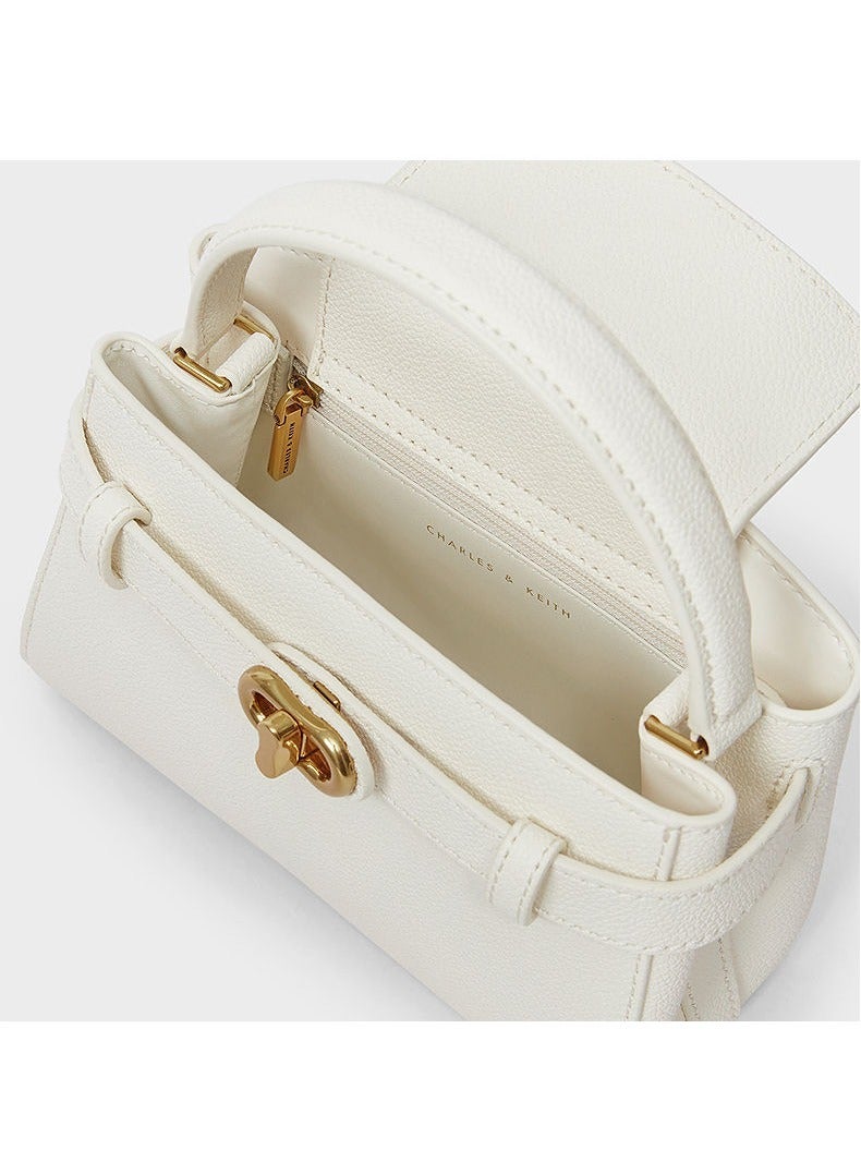 Charles & Keith Metal Buckle Strap Tote Shoulder Bag camera bag - Image 3