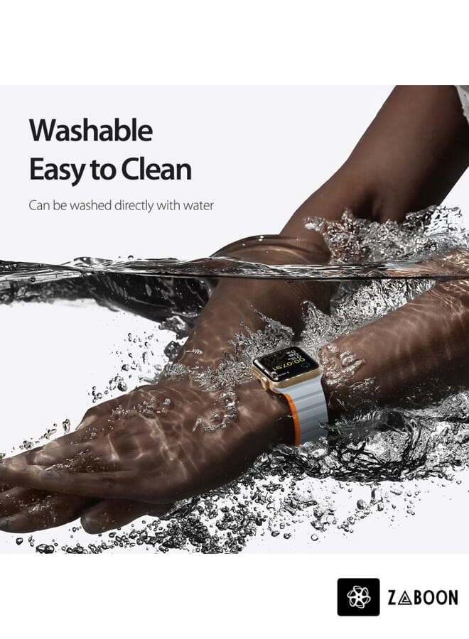 Zaboon DUX DUCIS Magnetic Silicone Watch Band Replacement Band For Apple Watch 8 45mm - Image 4