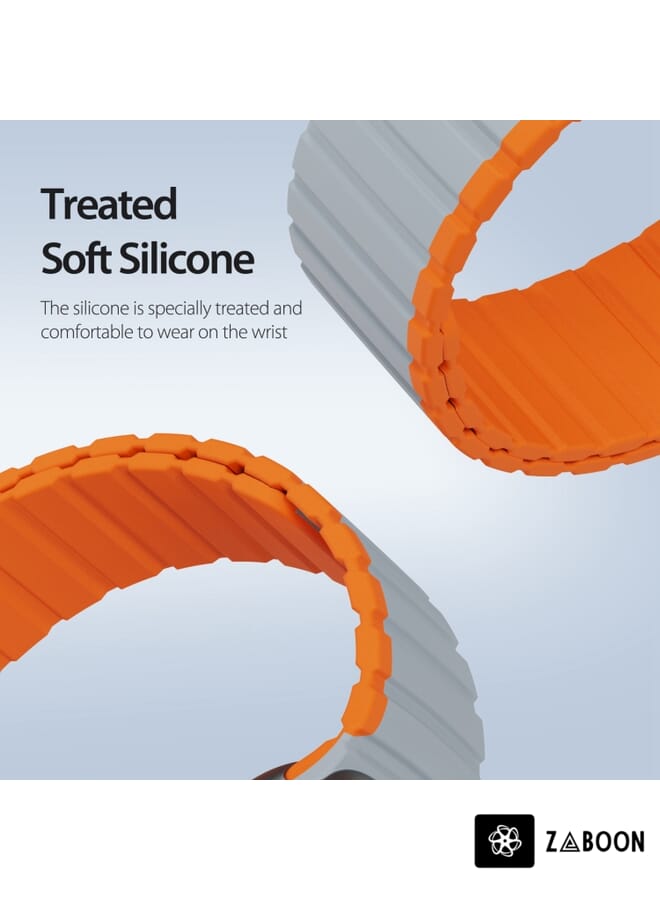 Zaboon DUX DUCIS Magnetic Silicone Watch Band Replacement Band For Apple Watch 8 45mm - Image 3