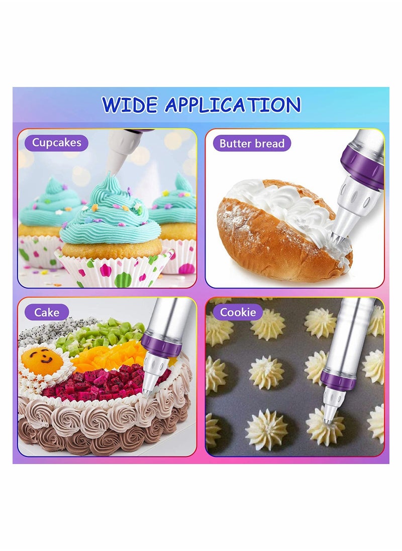 Generic - Cake Decorating Syringe Set - Includes Cupcake Frosting Injector, 7 Icing Nozzles & 3 Cream Scrapers for Perfect Dessert Decoration - Image 1