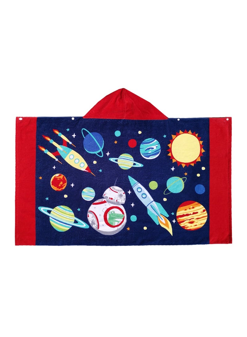 UOTOPO Kids Hooded Beach Bath Towel, 100% Cotton Boys Children Swimming Towel, Bath Poncho Bath Robe Surfing Toddler Gifts  - Image 1