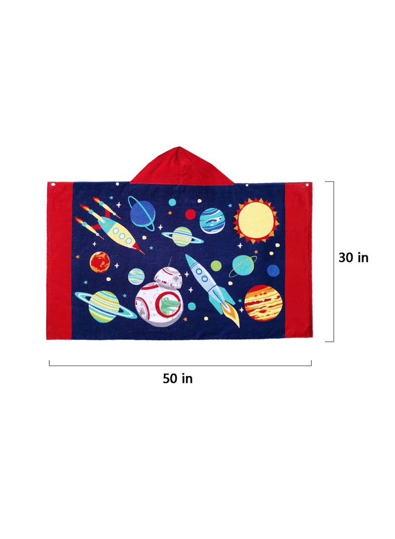 UOTOPO Kids Hooded Beach Bath Towel, 100% Cotton Boys Children Swimming Towel, Bath Poncho Bath Robe Surfing Toddler Gifts  - Image 3
