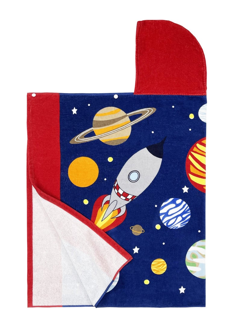 UOTOPO Kids Hooded Beach Bath Towel, 100% Cotton Boys Children Swimming Towel, Bath Poncho Bath Robe Surfing Toddler Gifts  - Image 5