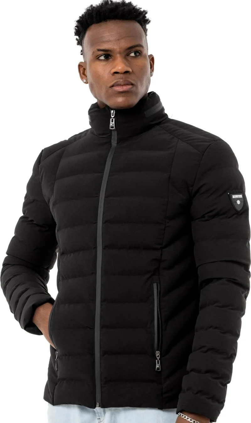 سكوتر Puffer Coat Outdoor Black Men's Coat M1804TS