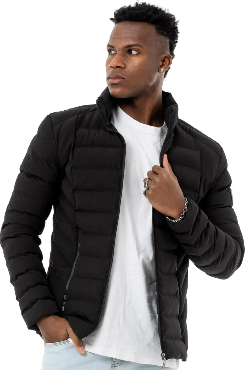 سكوتر Puffer Coat Outdoor Black Men's Coat M1804TS