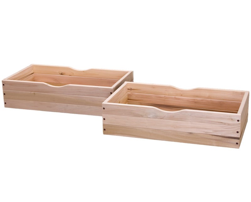 KD Frames Rolling Under Bed Storage Drawer  Set of 2 