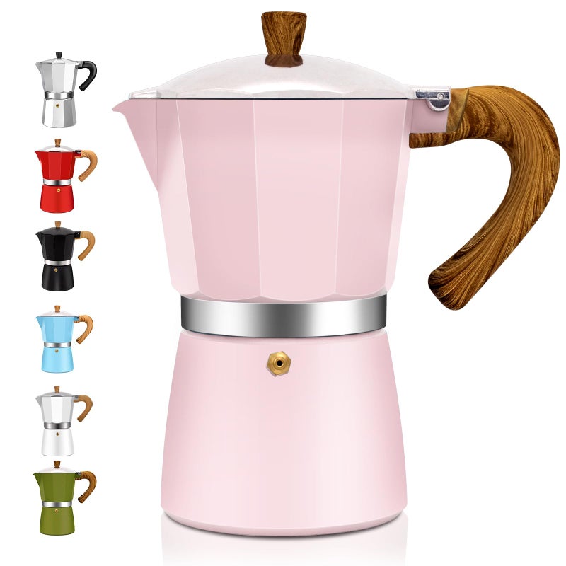 DITOSH 3 Cup Aluminum Espresso Stovetop Moka Pot Express Coffee Maker Percolator Italian Classic Mocha Coffee Machine for Italian and Cuban Cafe Brewing for Home & Camping 150ml 5oz - Image 1