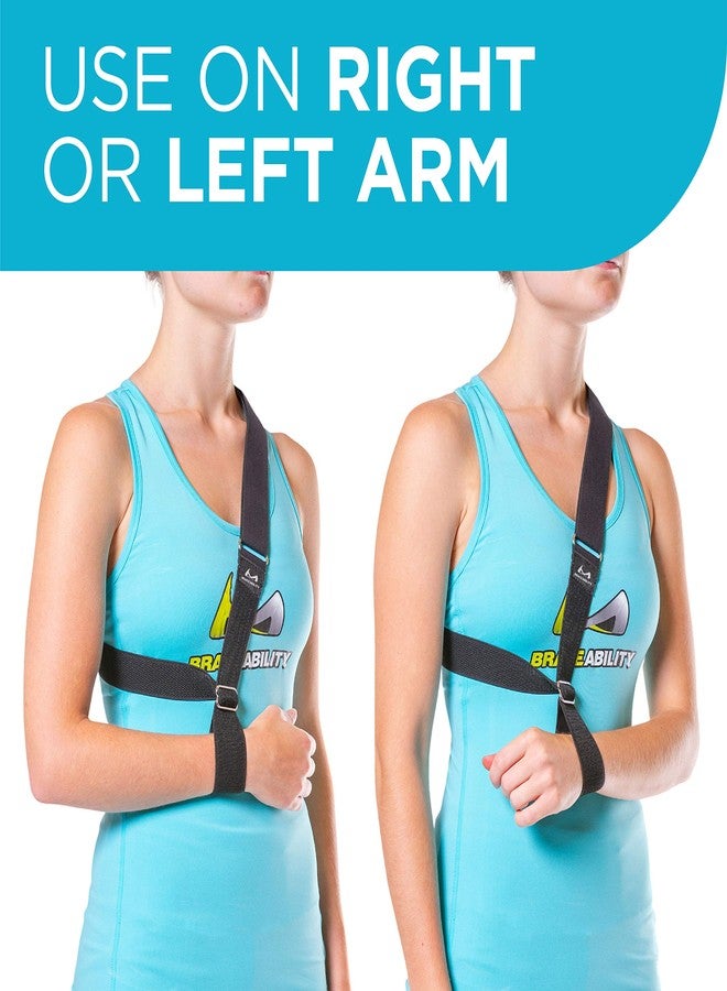 BraceAbility The Shoulder Sling - Patented Arm Support Strap and Waterproof Clavicle Immobilizer Brace for Broken Collarbone, Torn Rotator Cuff, Dislocation or AC Separation (Universal) - Image 5