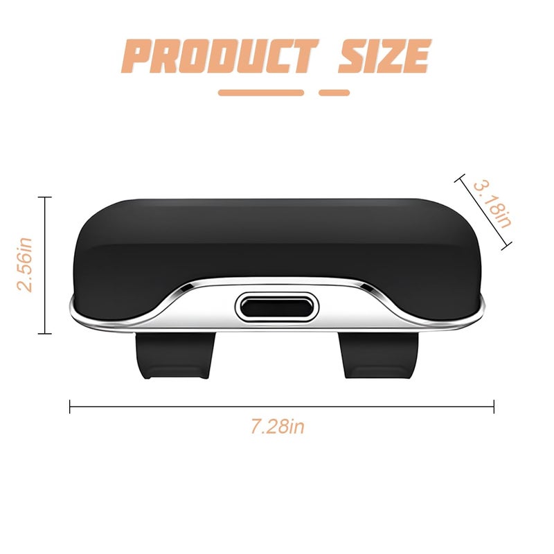 zipelo Sunglasses Holder for Car Sun Visor, Protective Automotive Eyeglasses Storage Case Hanger, Soft Vehicle Interior Glasses Organizer Box Accessories, Universal for SUV Sedan Truck (Black) - Image 2