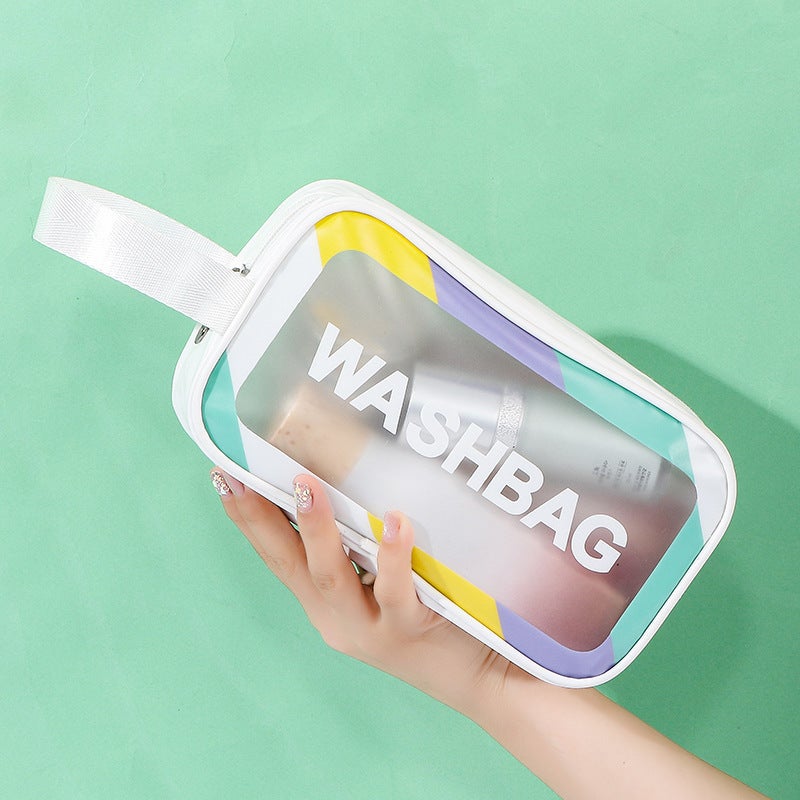 Portable Cosmetic Bag Upgraded Colorful Edge Swimming Bag Waterproof Travel Toiletry Bag Portable Cosmetic Storage Bag Storage - Image 4