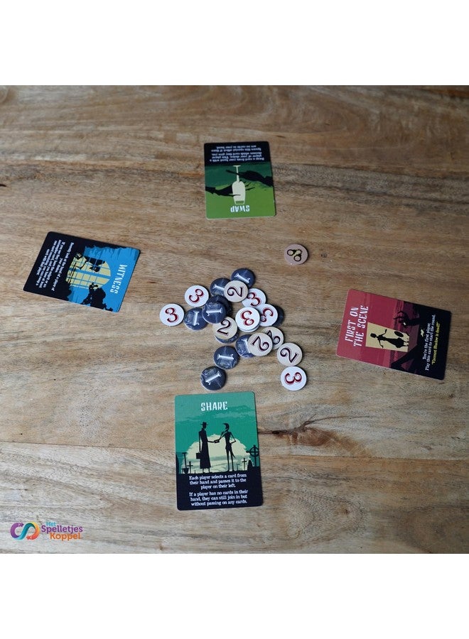 blue orange Bluffing Strategy Card Game for Kids, Teens, and Family, Tabletop Party Game for Game Nights, Ages 8 & Up, 2 to 8 Players, Shadow House Masquerade by Blue Orange Games - Image 2