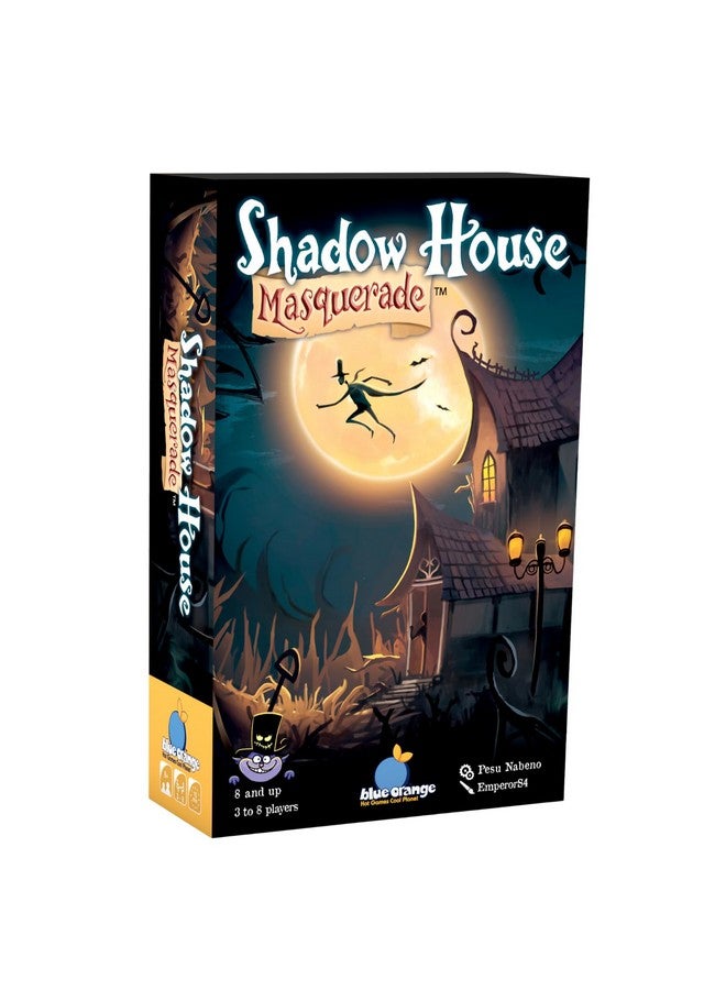 blue orange Bluffing Strategy Card Game for Kids, Teens, and Family, Tabletop Party Game for Game Nights, Ages 8 & Up, 2 to 8 Players, Shadow House Masquerade by Blue Orange Games - Image 1