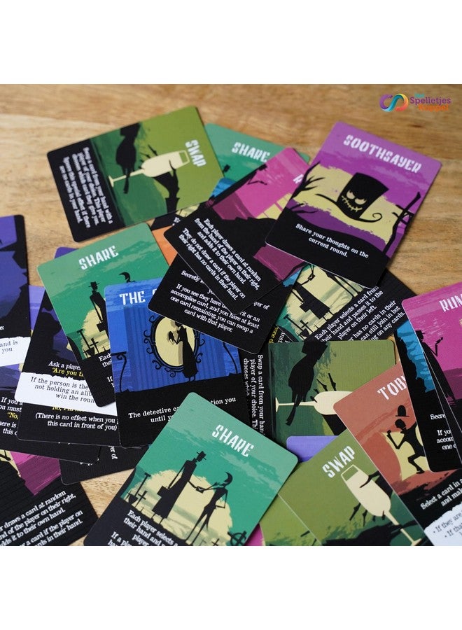 blue orange Bluffing Strategy Card Game for Kids, Teens, and Family, Tabletop Party Game for Game Nights, Ages 8 & Up, 2 to 8 Players, Shadow House Masquerade by Blue Orange Games - Image 4