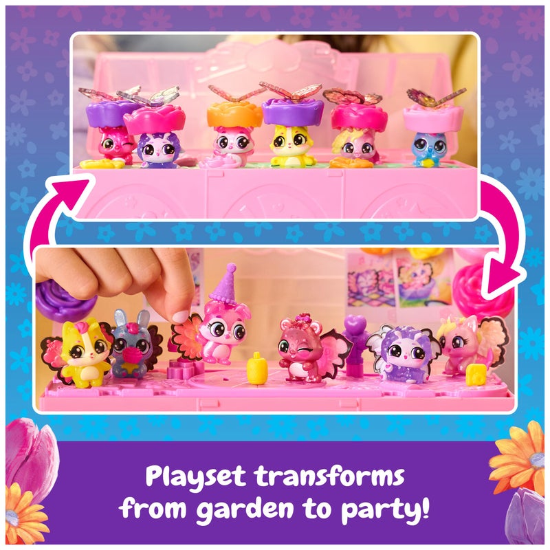 Hatchimals Bloomables, Bloom Bash Pack, Cute Easter Basket Stuffers with 6 Surprise Blind Box Figures, Over 15 Accessories, Terrarium & Dance Floor - Image 5