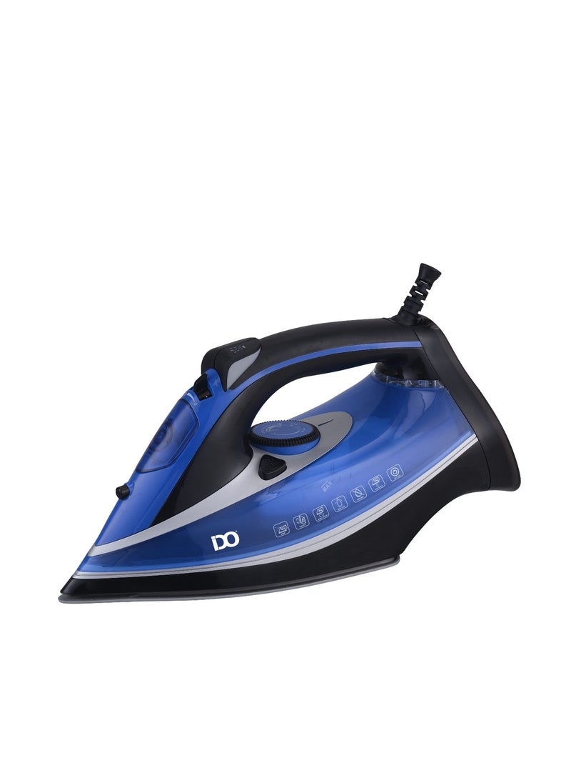 IDO - Steam Iron Ceramic 2800 W Blue/Black SI2800-BBK - Image 1
