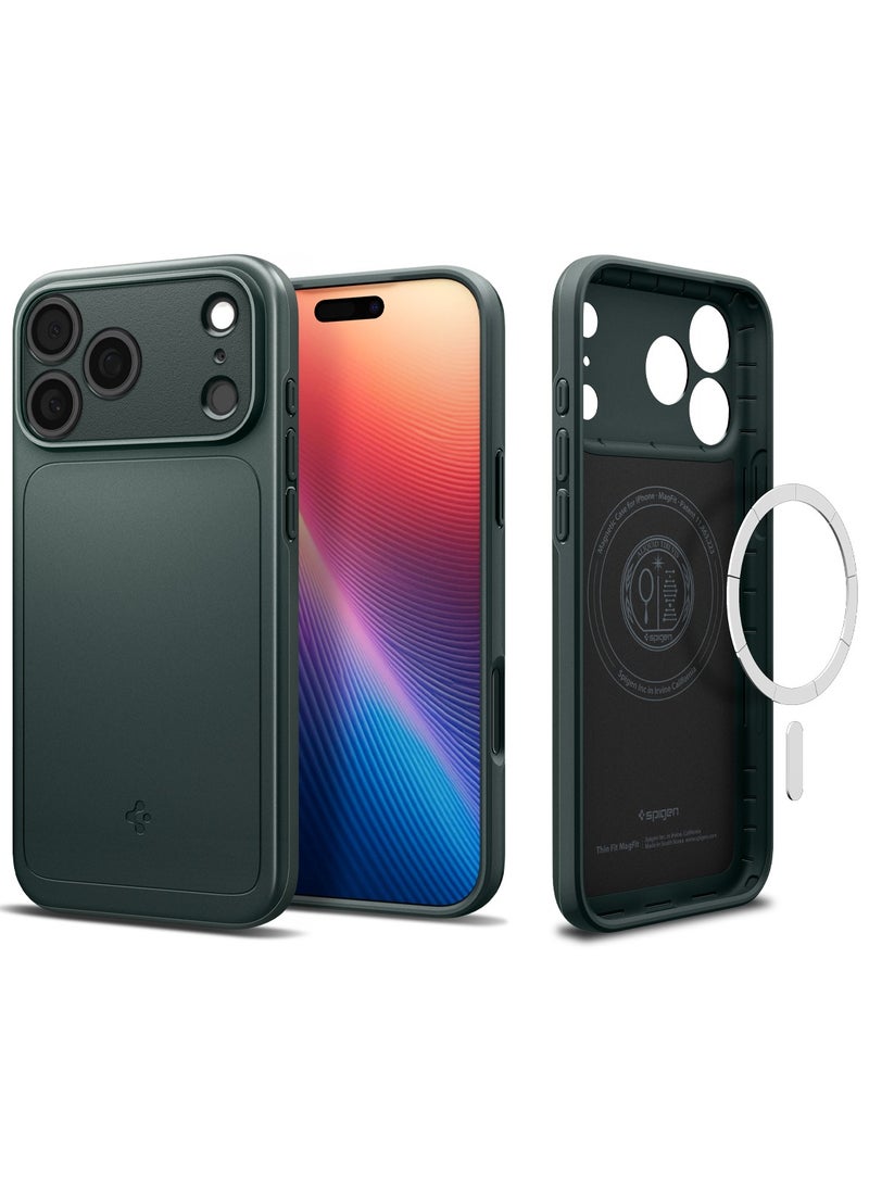 Spigen Thin Fit MagFit for iPhone 17 PRO MagSafe Case Cover - Abyss Green - Image 1