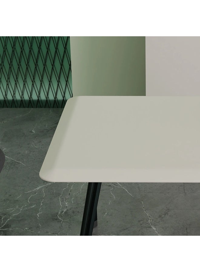 NEO FRONT FURNITURE Mini Meeting Table – 4-Person Conference Table with Grey Powder-Coated Top & Metal Legs for Office Use (90 x 90 x 75 cm) HPFS-MXH02 - Image 4