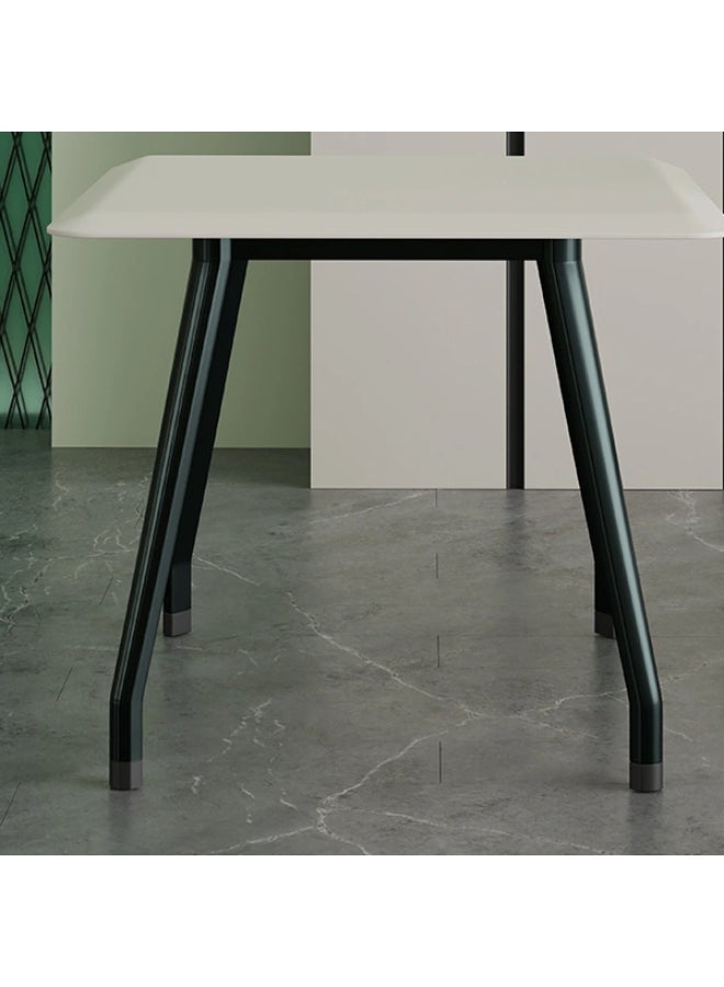 NEO FRONT FURNITURE Mini Meeting Table – 4-Person Conference Table with Grey Powder-Coated Top & Metal Legs for Office Use (90 x 90 x 75 cm) HPFS-MXH02 - Image 5