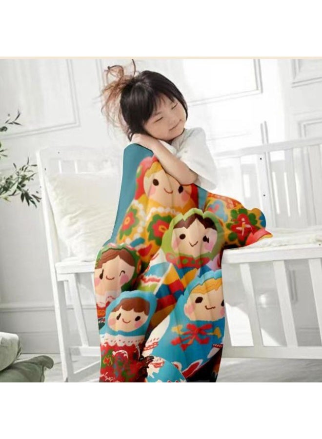 general Baby and children's cartoon flannel thin blanket (warm and comfortable, suitable for sleep, game use) 70cm*100cm - Image 1