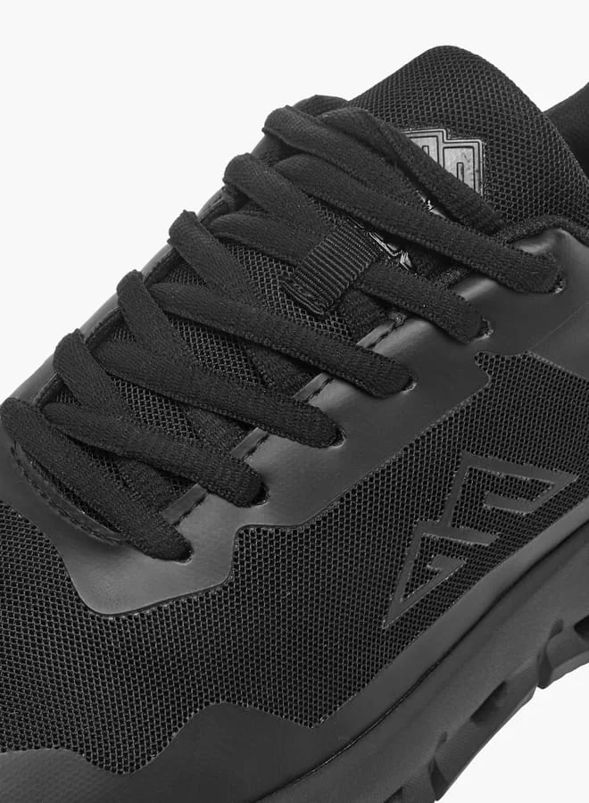 Oaklan by Shoexpress Men's Mesh Panelled Sports Shoes with Lace-Up Closure